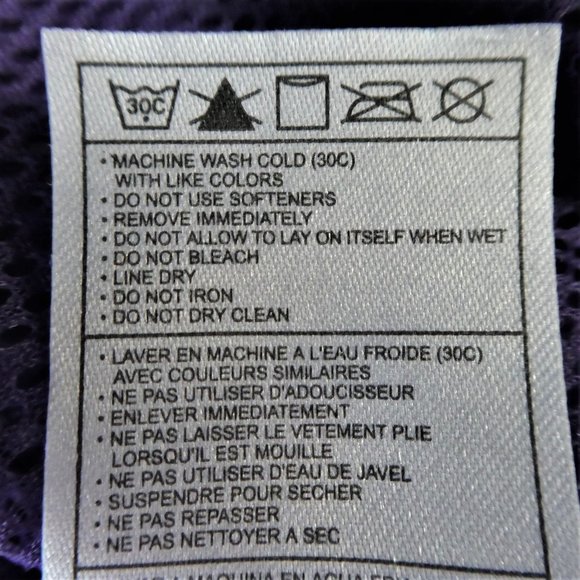 SOLD Nike 90s Windbreaker Track Purple White Striping Back Cape Mesh Lining  L - Picture 9 of 9